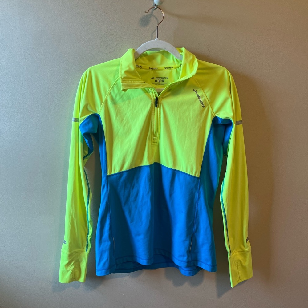 Brooks Bright Yellow and Blue Active Jacket